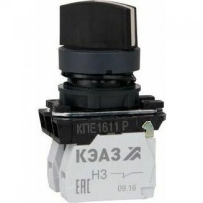 Переключатель КПЕ1611Р-черный-1но+1нз-ручка-фикс-2поз-IP65-КЭАЗ Переключатель КПЕ1611Р-черный-1но+1нз-ручка-фикс-2поз-IP65-КЭАЗ