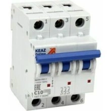 Выключатель автоматический модульный OptiDin BM63-3C1-10-УХЛ3
