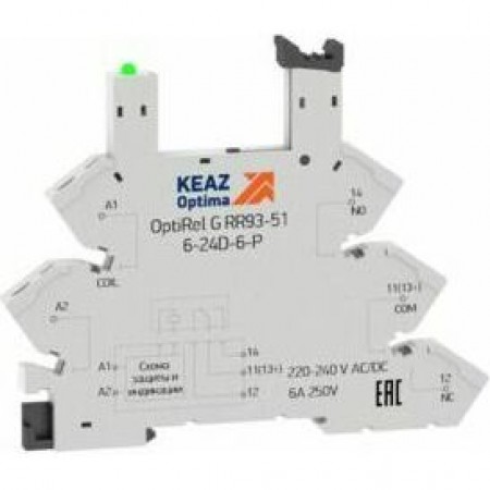 Розетка для реле OptiRel G RR93-51-12-24U-6-P Розетка для реле OptiRel G RR93-51-12-24U-6-P