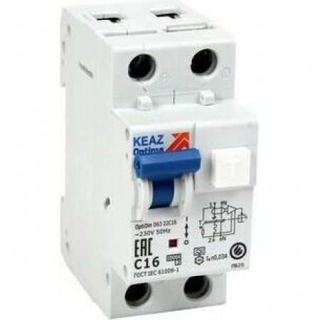 АВДТ с защитой от сверхтоков OptiDin D63-24C32-A-УХЛ4-RR (2P, C32, 300mA) АВДТ с защитой от сверхтоков OptiDin D63-24C32-A-УХЛ4-RR (2P, C32, 300mA)