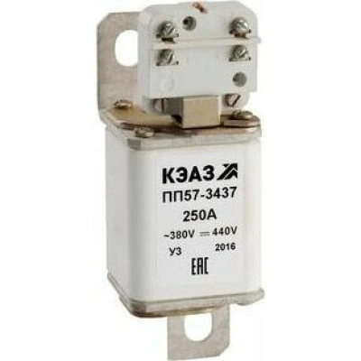 Предохранитель ПП57-39980-исп1-630А-У3-КЭАЗ Предохранитель ПП57-39980-исп1-630А-У3-КЭАЗ