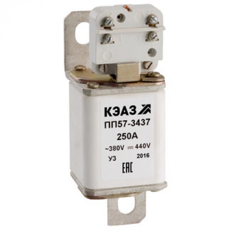 Предохранитель ПП57-34372-250А-УХЛ3-КЭАЗ Предохранитель ПП57-34372-250А-УХЛ3-КЭАЗ