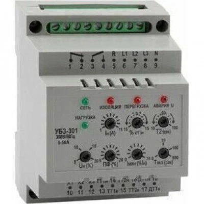 Реле защиты двигателя OptiDin УБЗ-301-10-100-УХЛ3.1