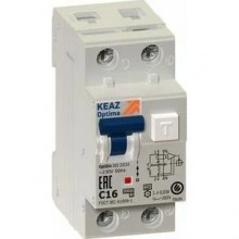 АВДТ с защитой от сверхтоков OptiDin D63-22C16-A-УХЛ4 (2P, C16, 30mA)
