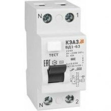 ВДТ без защиты от сверхтоков ВД1-63-2350-АС-УХЛ4-КЭАЗ (2P, 50, 100mA)