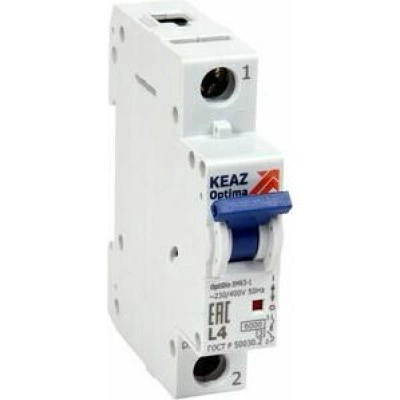 Выключатель автоматический модульный OptiDin BM63-1L40-УХЛ3-РЕГ Выключатель автоматический модульный OptiDin BM63-1L40-УХЛ3-РЕГ
