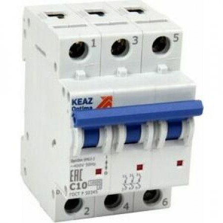 Выключатель автоматический модульный OptiDin BM63-3D3-ОМ4-РЕГ Выключатель автоматический модульный OptiDin BM63-3D3-ОМ4-РЕГ